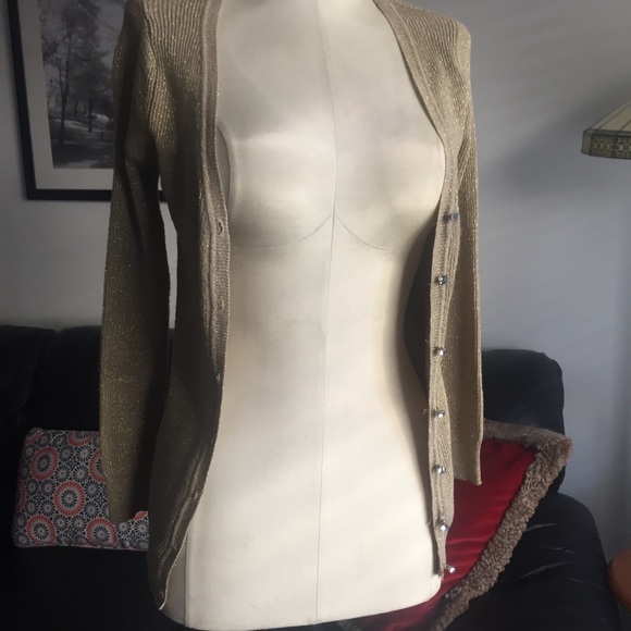 Zara Gold Cardigan Used in Good Cond. S - Picture 5 of 8